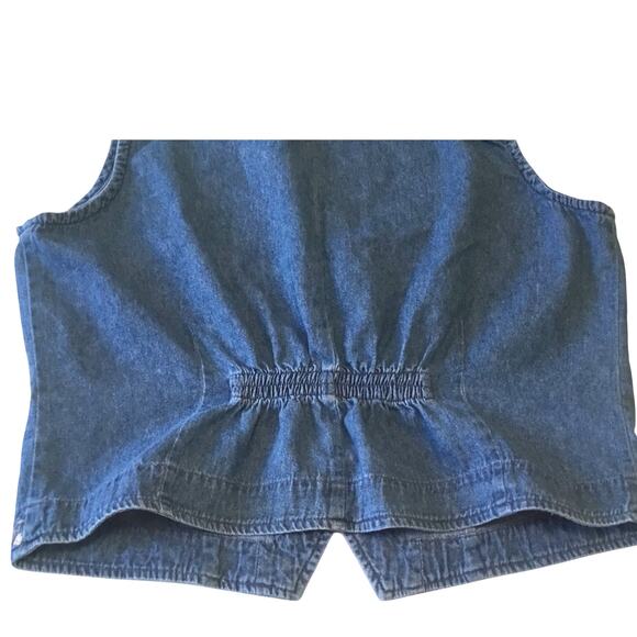 Northern Reflections Denim Vest, Vintage, Embroidered, Large - Picture 5 of 6